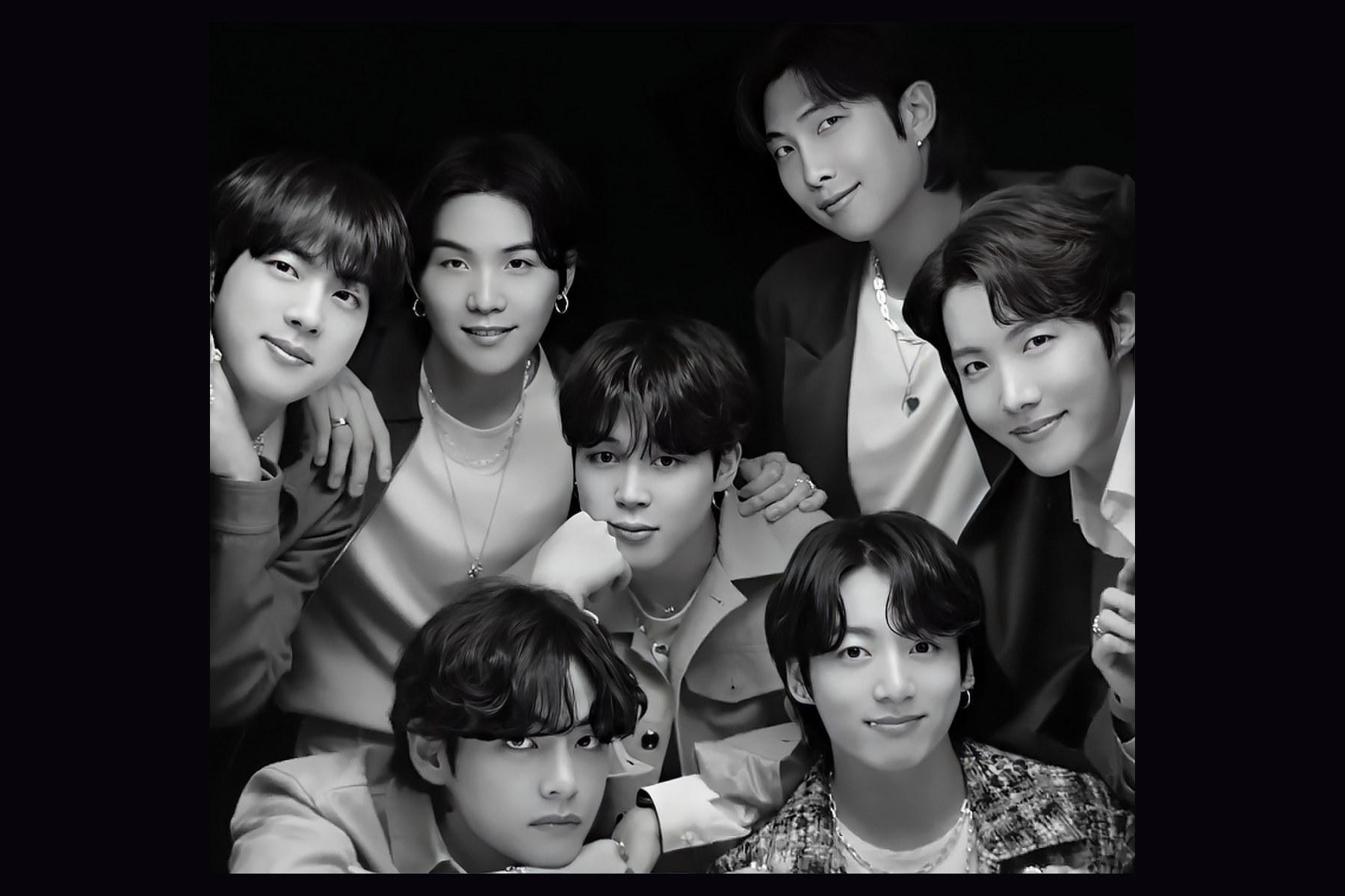 Archive image: BTS in Samsung Galaxy Z Flip 4 advertising material dated September 13, 2022. This is not an ARIRANG tour photograph.